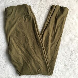 LulaRoe One Size Leggings Army Green